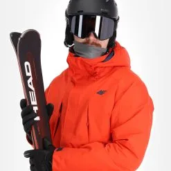 4F, Kumn004 Skijacke Herren Rot -Ski Verkäufe 4f kumn004 aa jas gevoerd heren rood 224fxxx108v3 BI 05