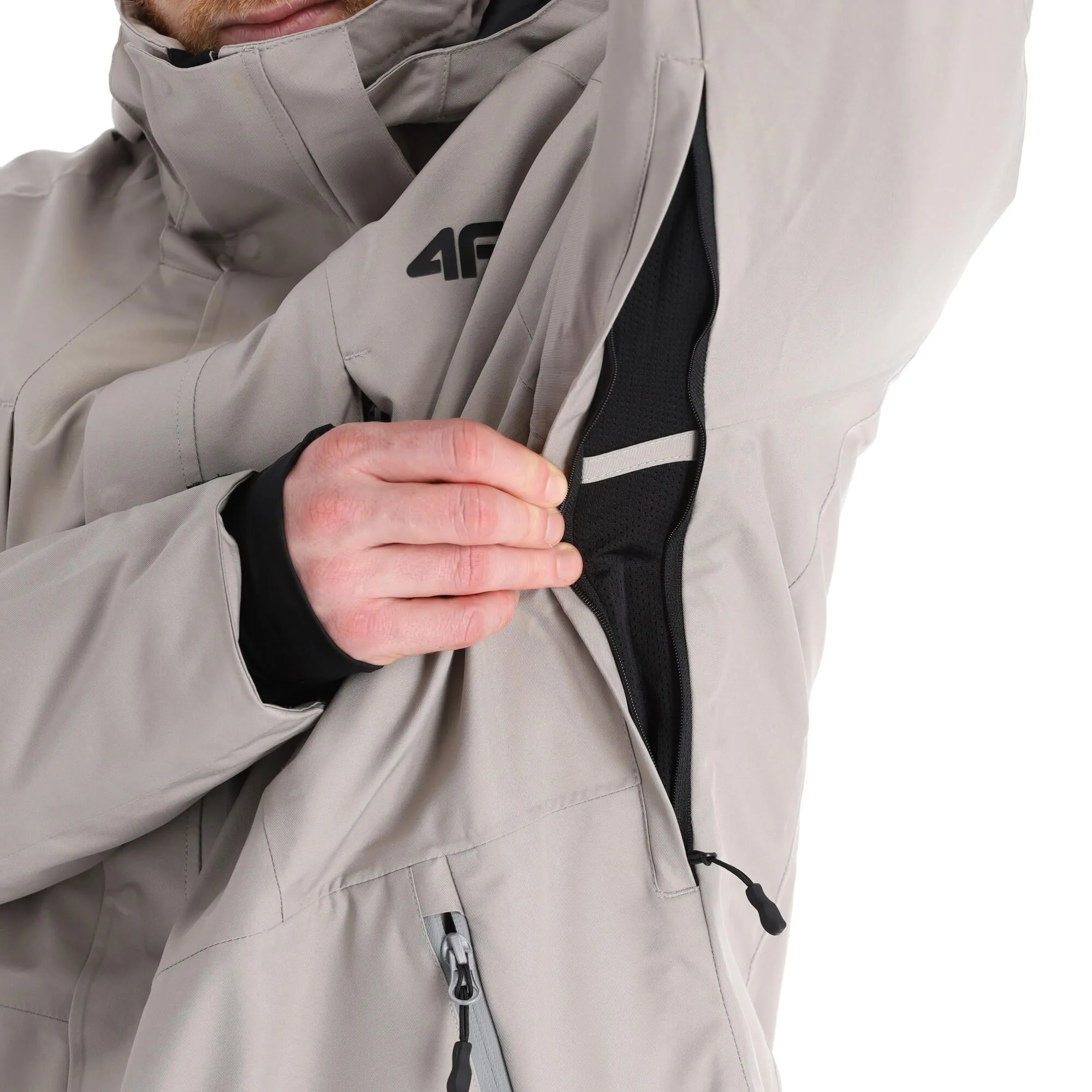 4F, Kumn004 Skijacke Herren Warm Light Grau 11 4F, Kumn004 Skijacke Herren Warm Light Grau – Bild 9