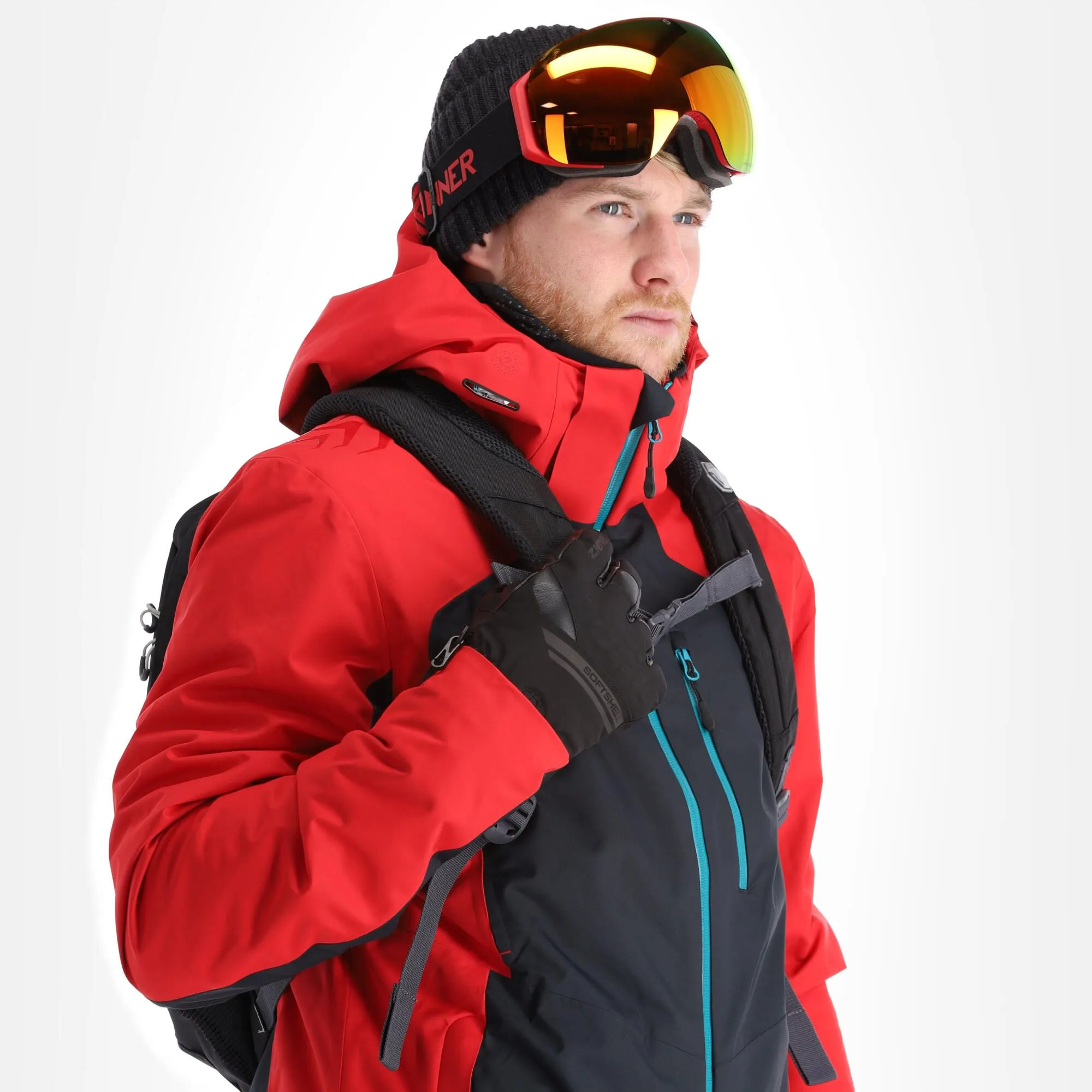 4F, Kumn010 Skijacke Herren Dark Rot 7 4F, Kumn010 Skijacke Herren Dark Rot – Bild 5