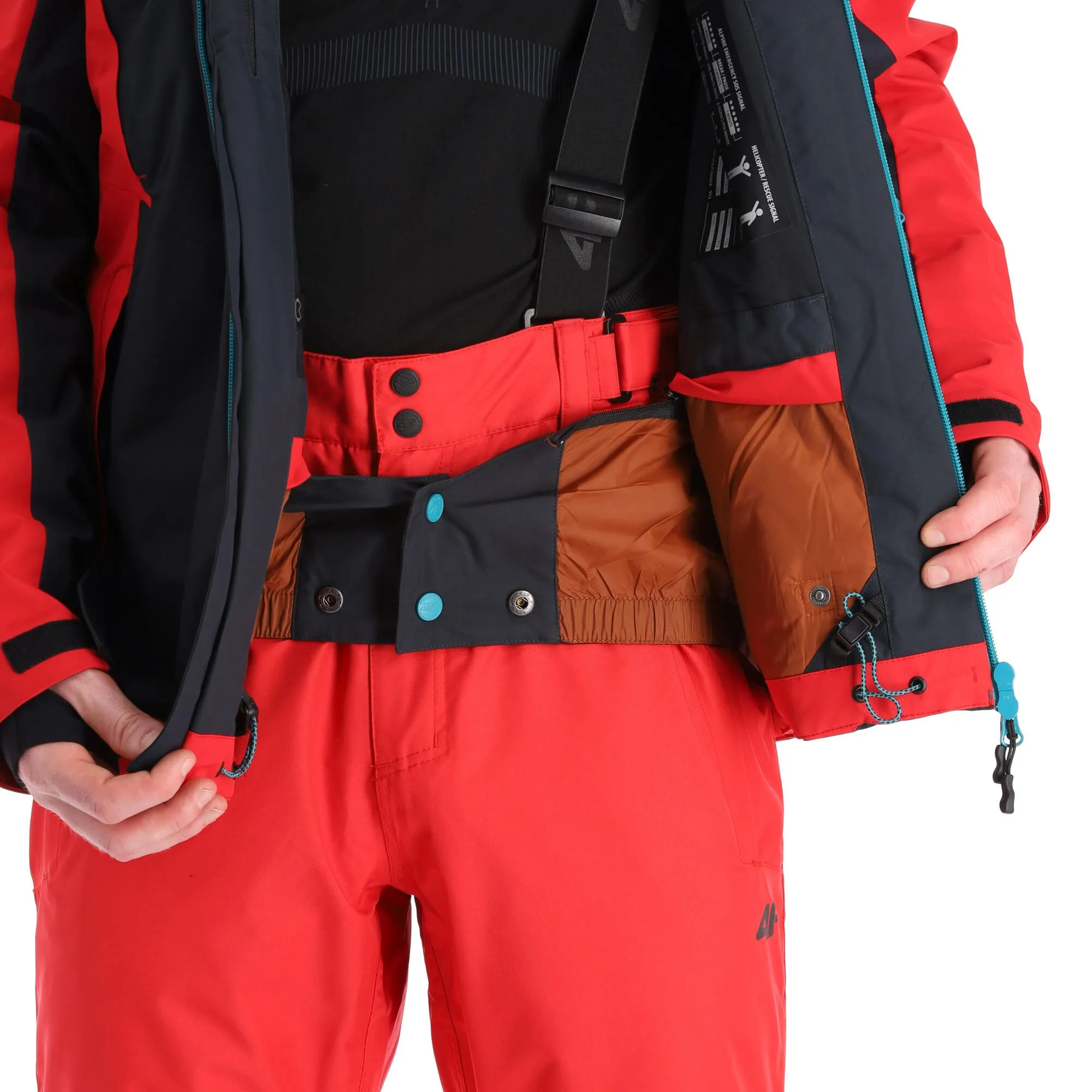 4F, Kumn010 Skijacke Herren Dark Rot 9 4F, Kumn010 Skijacke Herren Dark Rot – Bild 7