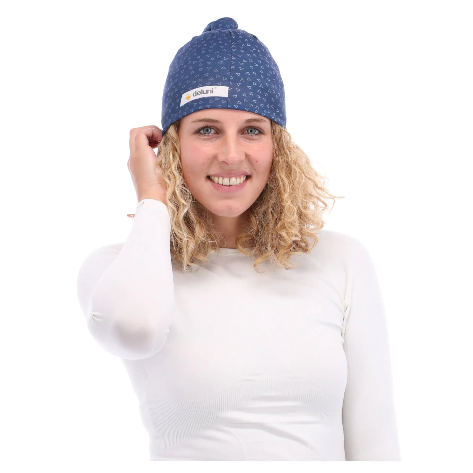 Deluni, Lightweight Neckwarmer Triangles, Schal, Blau 7 Deluni, Lightweight Neckwarmer Triangles, Schal, Blau – Bild 5